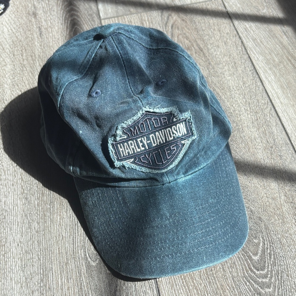 Harley-Davidson Teal Vintage-Style Logo Baseball Cap